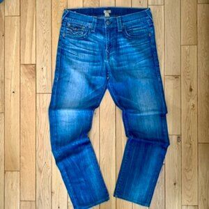 Vintage True Religion Geno Relaxed Slim Jeans Made in USA Men's 33 Flap Pockets